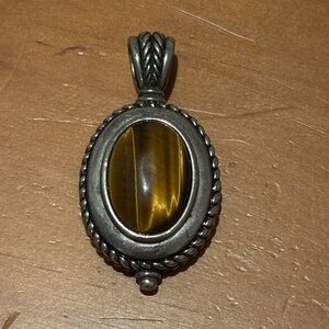 Silver Tiger’s Eye Pendant